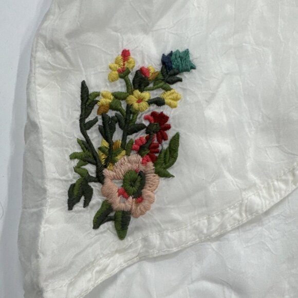 JOHNNY WAS Tunic Top Womens Small Embroidered Rayon Floral Sheer Bethanie - Picture 14 of 16